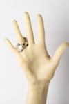 Parts of Four Monster Corner Ring Parts of Four Horn Ring Highly Handcrafted E1601-9-MA Monster Large Matte Sterling Silver